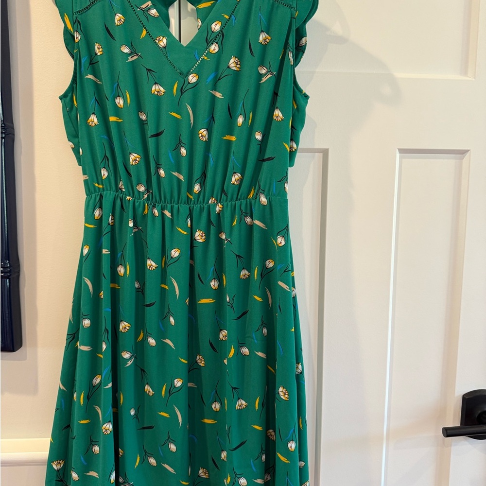 41 Hawthorn Green Sleeveless V-Neck Sundress NWOT